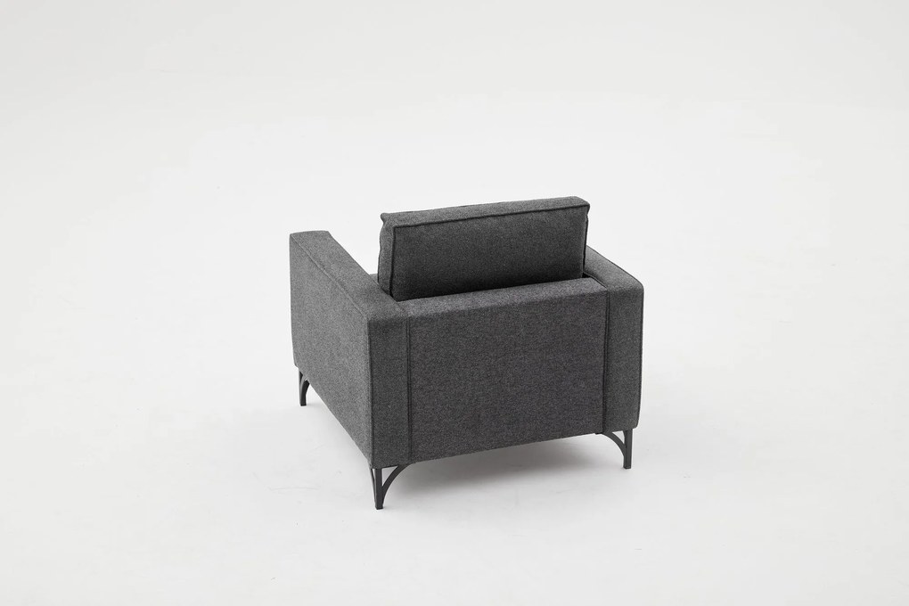 **** Sofá de 1 Lugar Berlin – Antracite – 90x83x91 cm

**