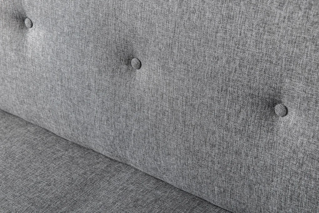 Sofá-Cama Zola de 3 Lugares com Estrutura Metálica – 180x102 cm – Cinz