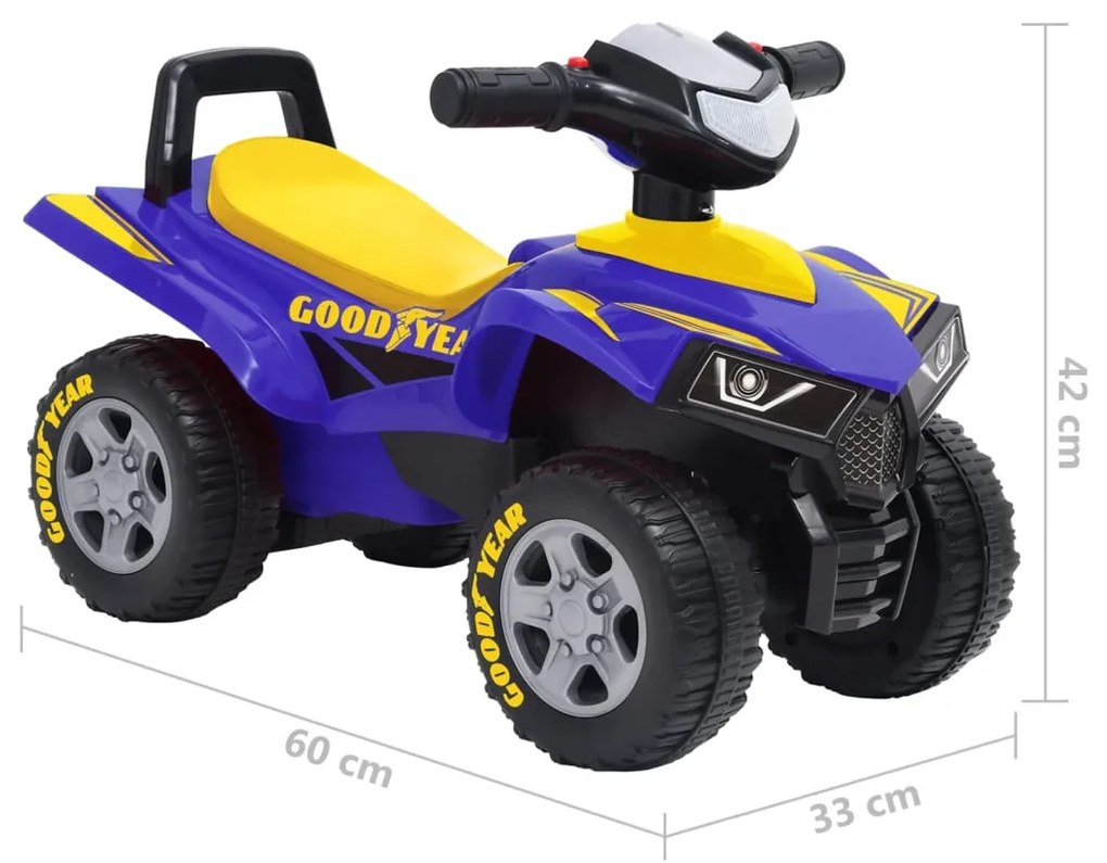 Moto-Quatro Infantil Good Year Azul