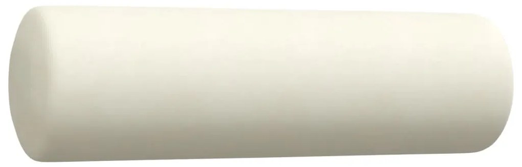 4 pcs conjunto de sofás com almofadões e rolos veludo creme
