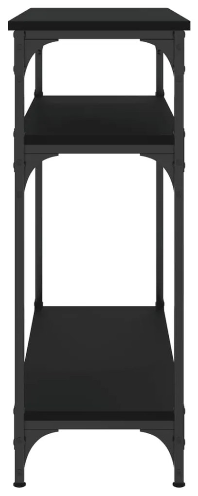 Mesa consola 75x29x75 cm derivados de madeira preto