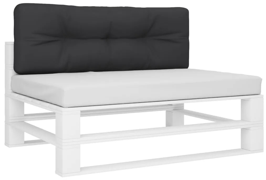 Almofadão para sofá de paletes 120x40x12 cm tecido preto