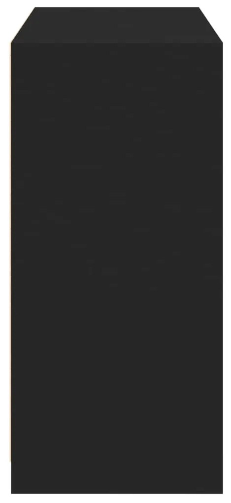 Roupeiro 77x48x102 cm derivados de madeira preto