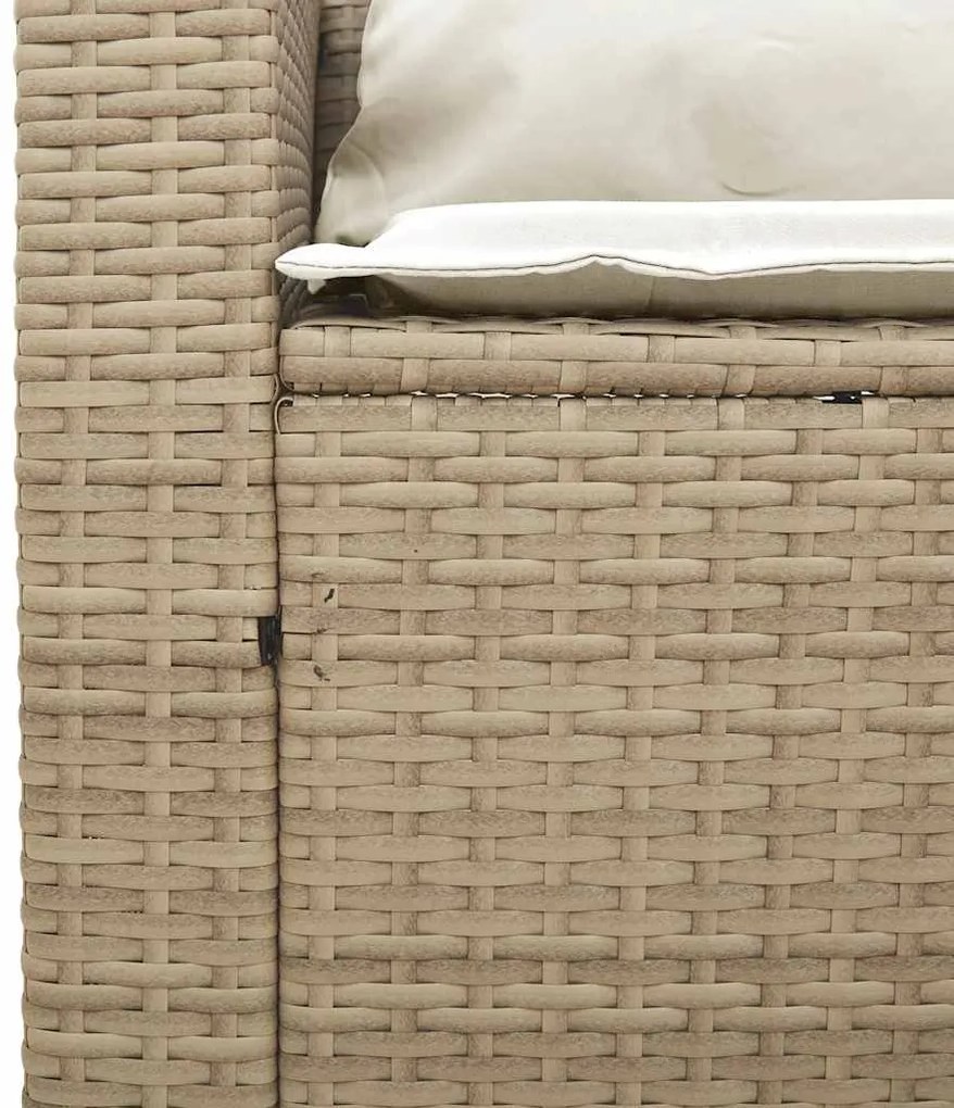 5 pcs conjunto sofás de jardim c/ almofadões empilhável vime PE