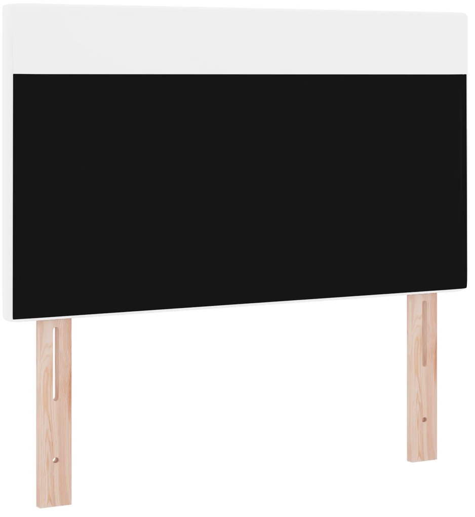 Cabeceira vidaXL Design Simples Branco Puro 90 cm Couro Sintético