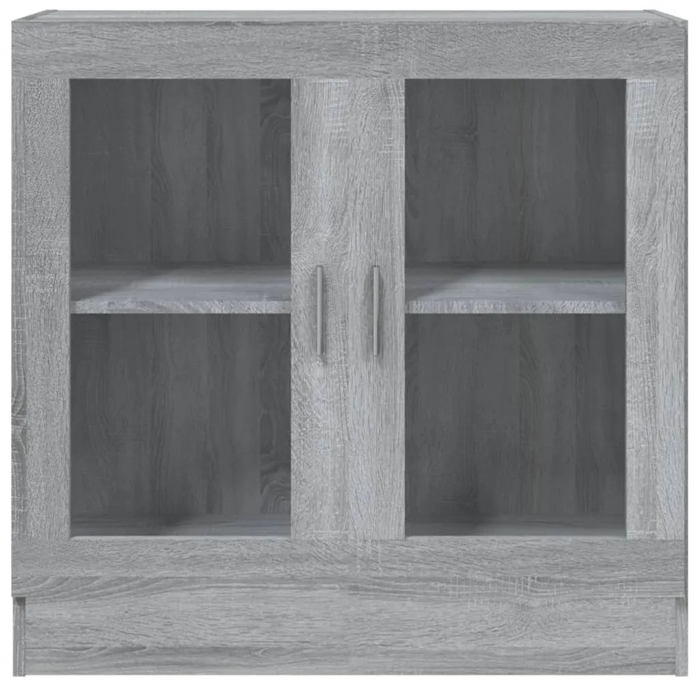 Vitrine 82,5x30,5x80 cm derivados madeira cinzento sonoma
