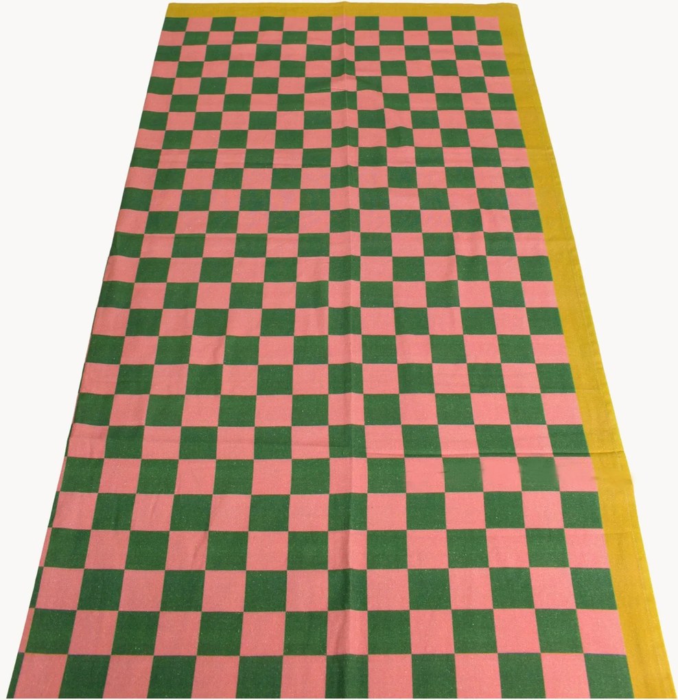 Toalha de mesa em algodão Checker