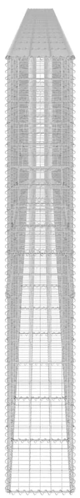Muro gabião com tampas aço galvanizado 900x30x200 cm