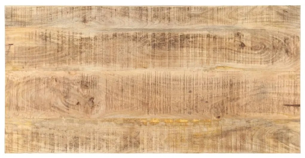 Tampo de mesa madeira de mangueira maciça 25-27 mm 100x60 cm