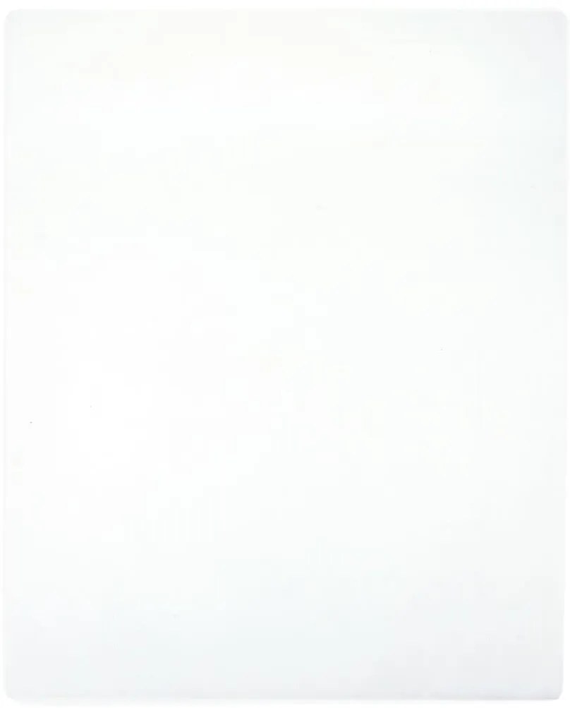 Lençóis ajustáveis 2 pcs 140x200 cm algodão jersey branco