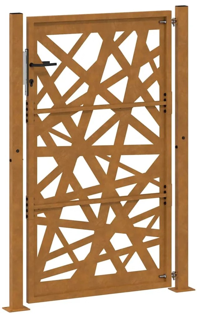Portão de jardim 105x155 cm design de luz em aço resistente