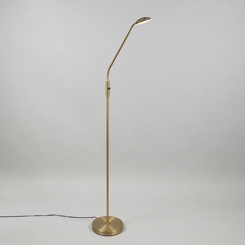 Candeeiro de pé moderno bronze com LED - Eva