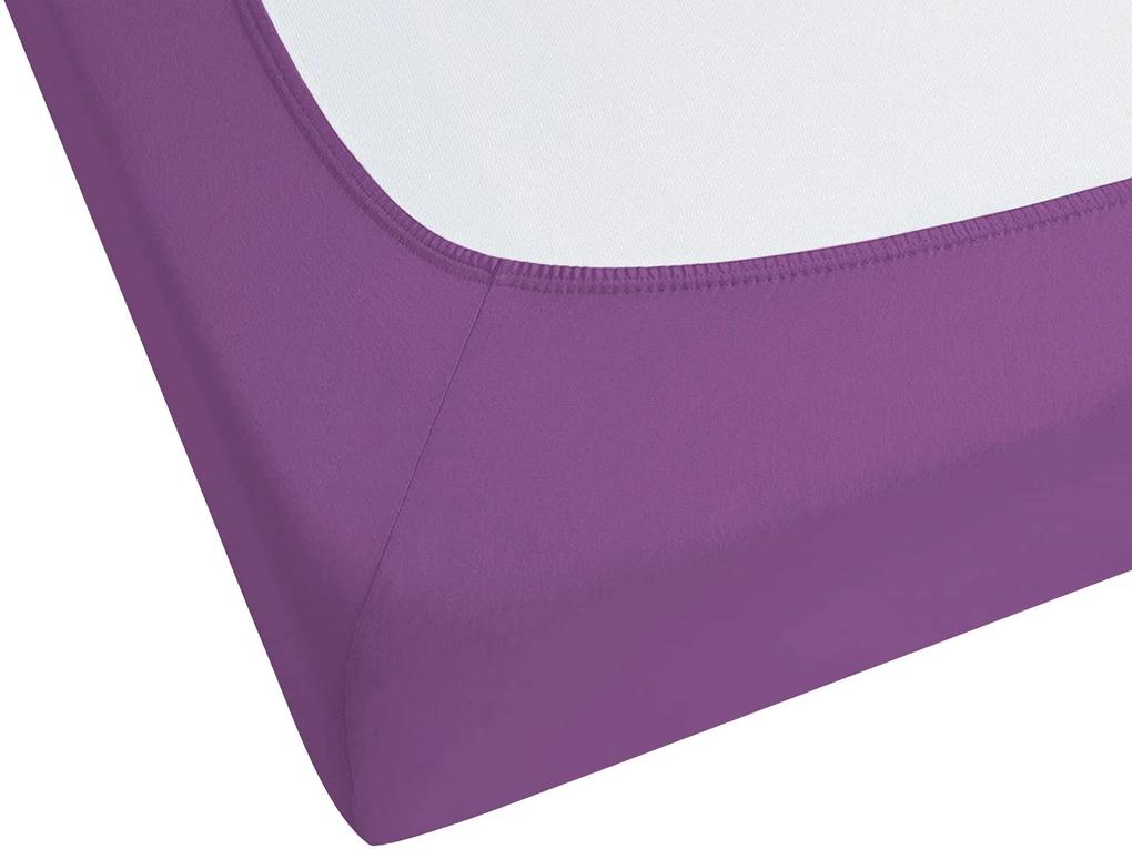 Lençol-capa em algodão púrpura 140 x 200 cm JANBU Beliani