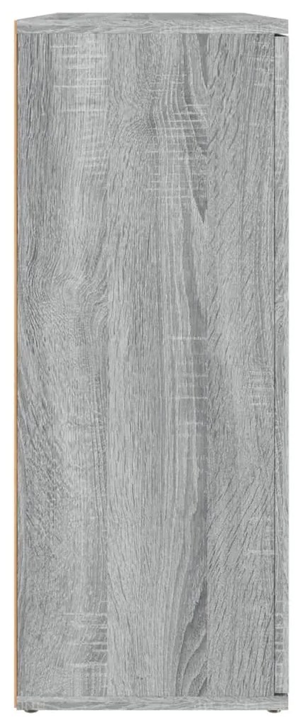 Aparador 91x29,5x75 cm derivados de madeira cinzento sonoma