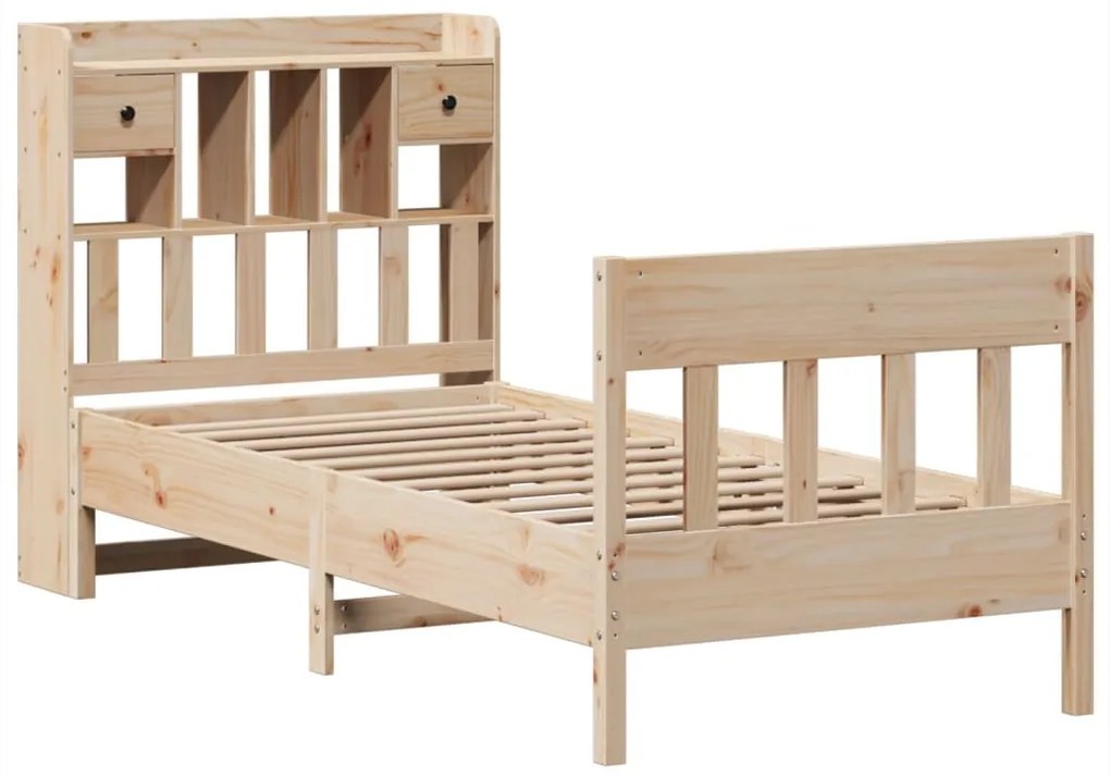 Cama sem colchão 90x190 cm madeira de pinho maciça