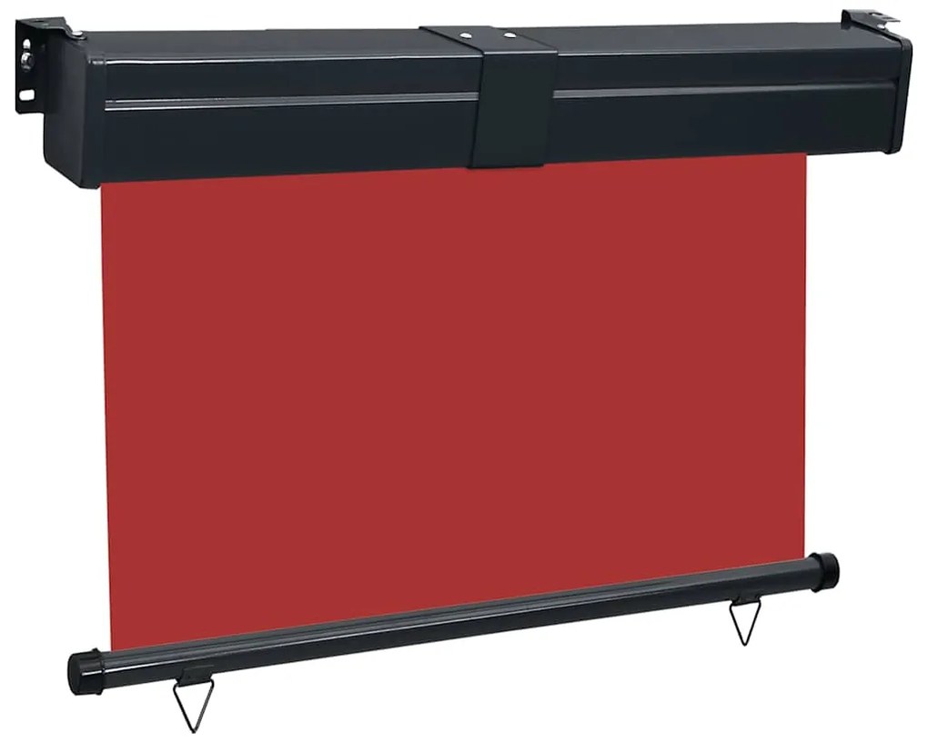 Toldo lateral para varanda 125x250 cm vermelho