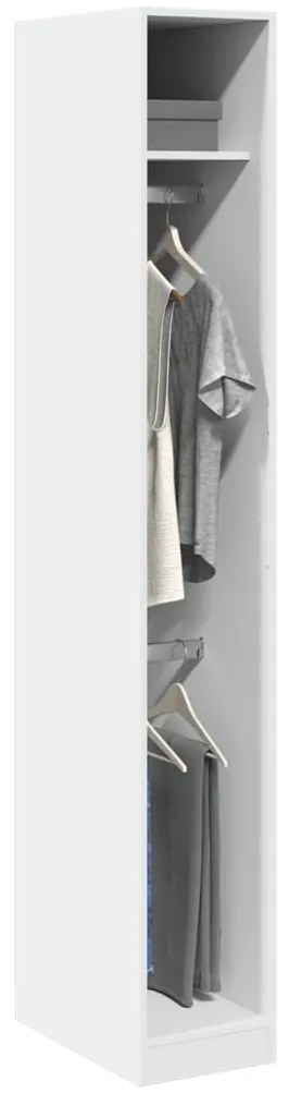 Roupeiro 30x50x200 cm derivados de madeira branco
