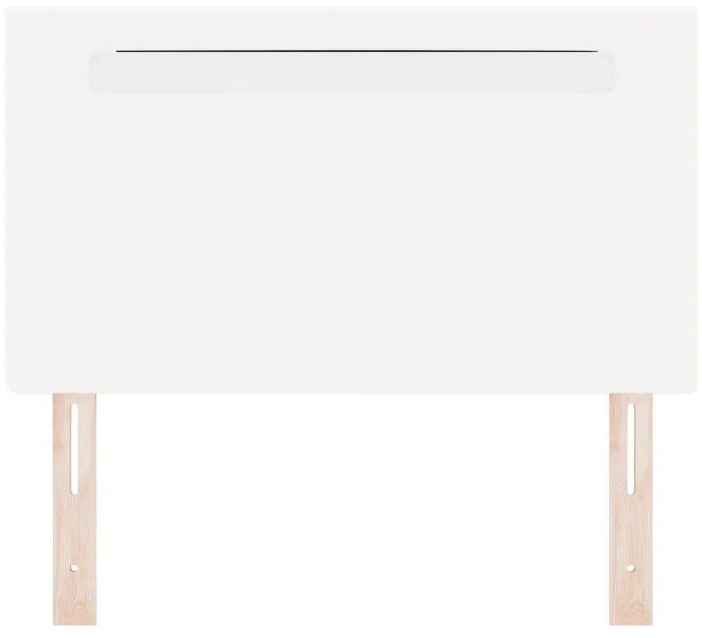 Cabeceira vidaXL Design Simples Branco Puro 90 cm Couro Sintético