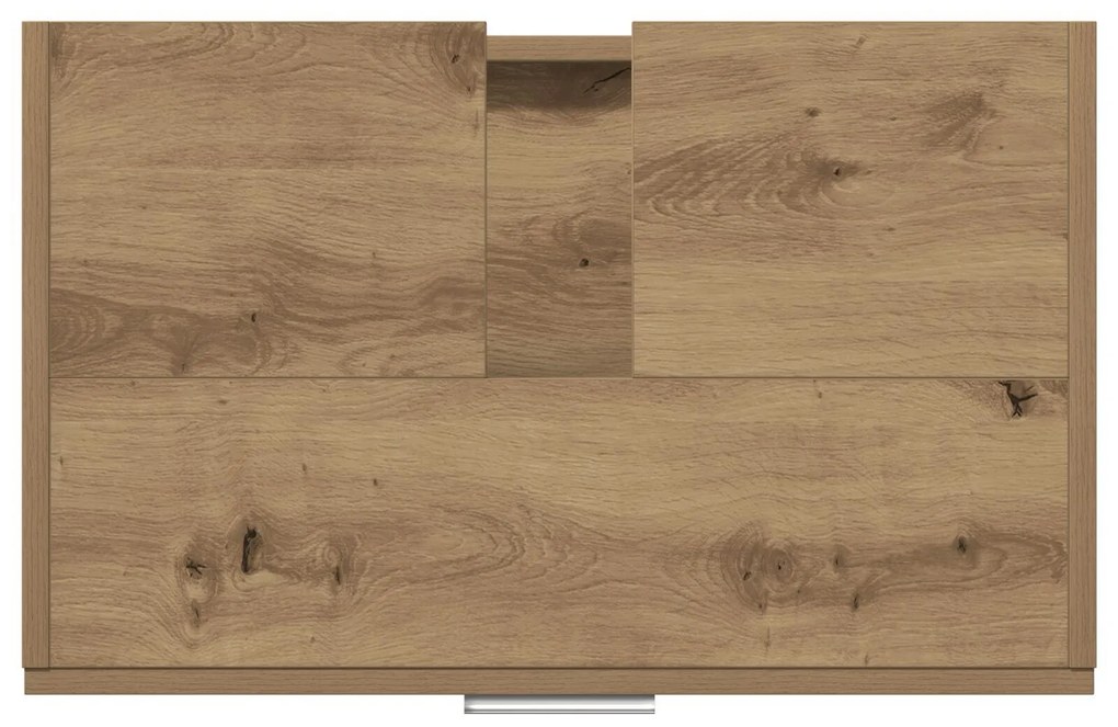 Armário de Pia Carvalho Artesanal 59x37x59 cm Madeira de Engenharia