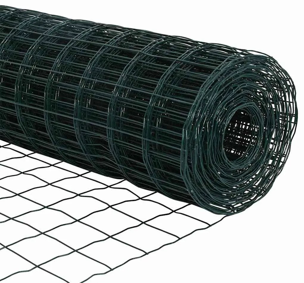 Cerca Euro com 13 postes - 1,2 x 25 m - Aço Galvanizado Verde