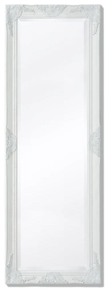 243687 vidaXL Espelho de parede em estilo barroco, 140x50 cm, branco