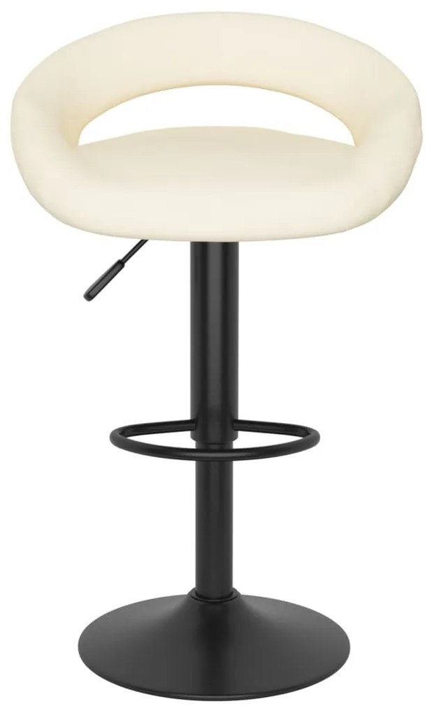 Bancos de bar 2 pcs veludo creme