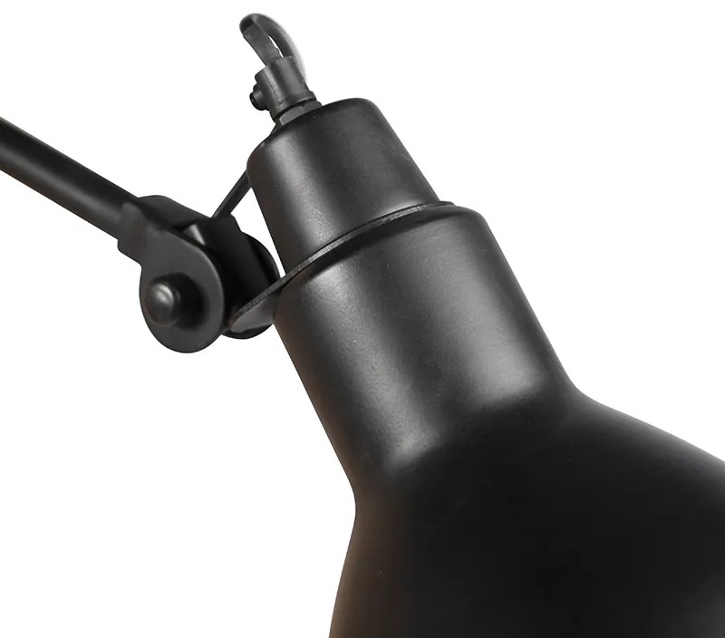 Candeeiro de parede inteligente preto ajustável incl. Wifi A60 - Wye