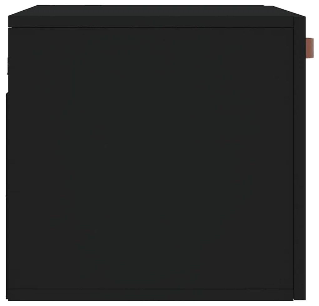 Armário de parede 60x36,5x35 cm derivados de madeira preto