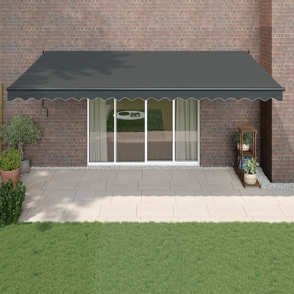 Toldo retrátil automático 5x3 m antracite