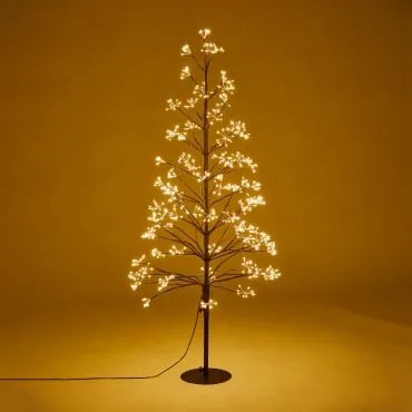 Árvore De Natal Led Em Ferro Dorvin Branco Cálido 3000k & ↑120 Cm - Sklum