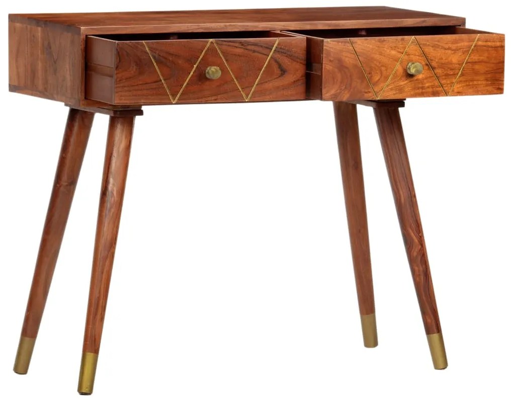 Mesa consola 90x35x76 cm madeira de acácia maciça