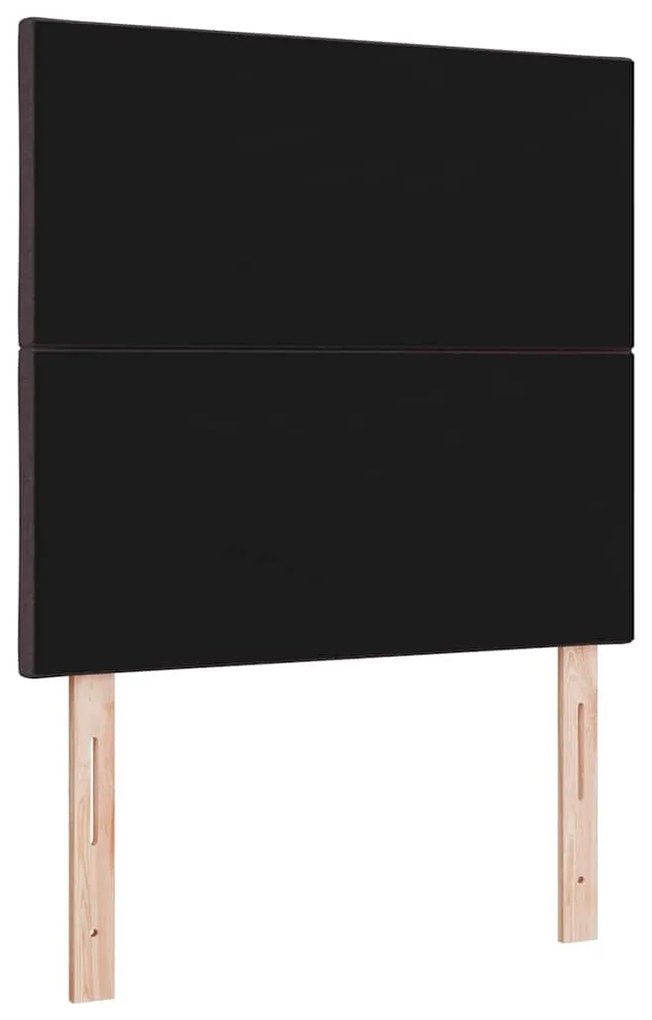 Cabeceira LED vidaXL Design Blocos de Diamante Castanho Escuro 90 cm T