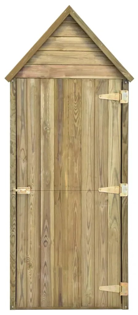 Abrigo ferramentas jardim porta 69,5x32x178cm pinho impregnado