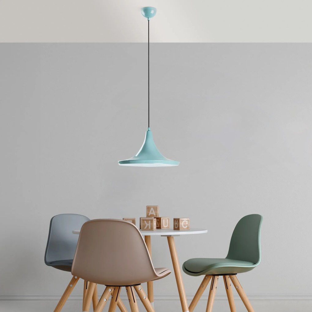 Candeeiro de Teto Tom – Turquesa – Ø30 h:20 cm