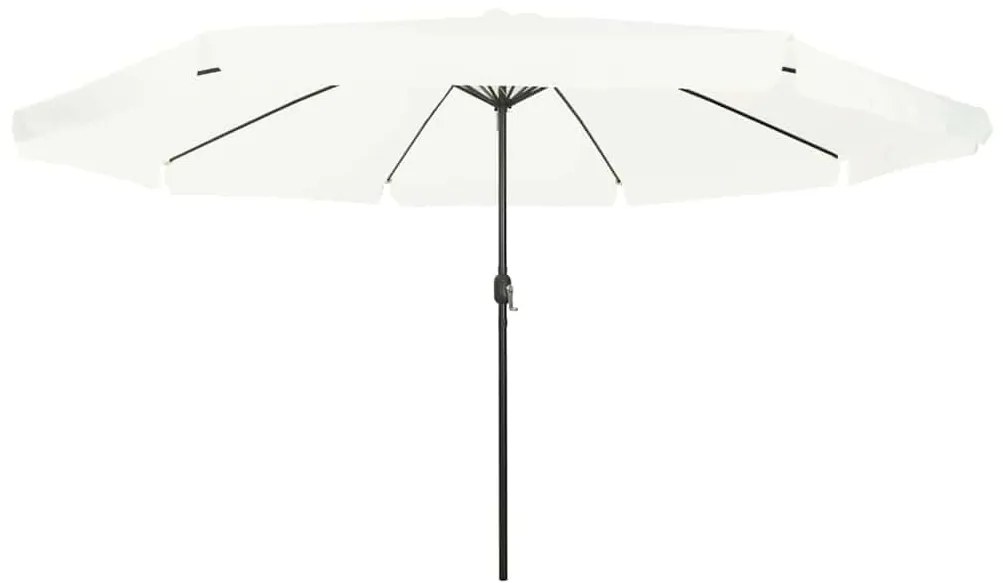 Guarda-sol 395x245 cm Branco Areia