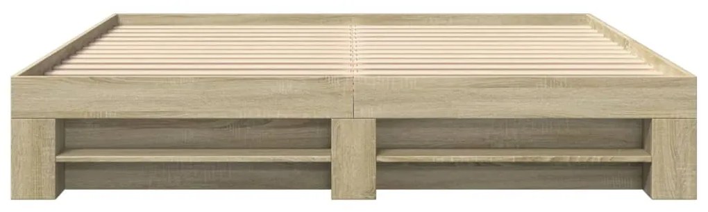 Estrutura cama s/ colchão 180x200cm carvalho sonoma