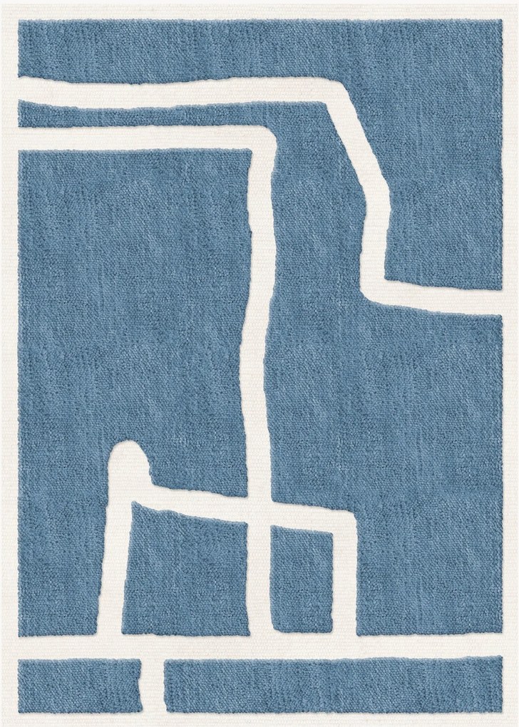 Tapete em lã artesanal de pelo curto Gotland