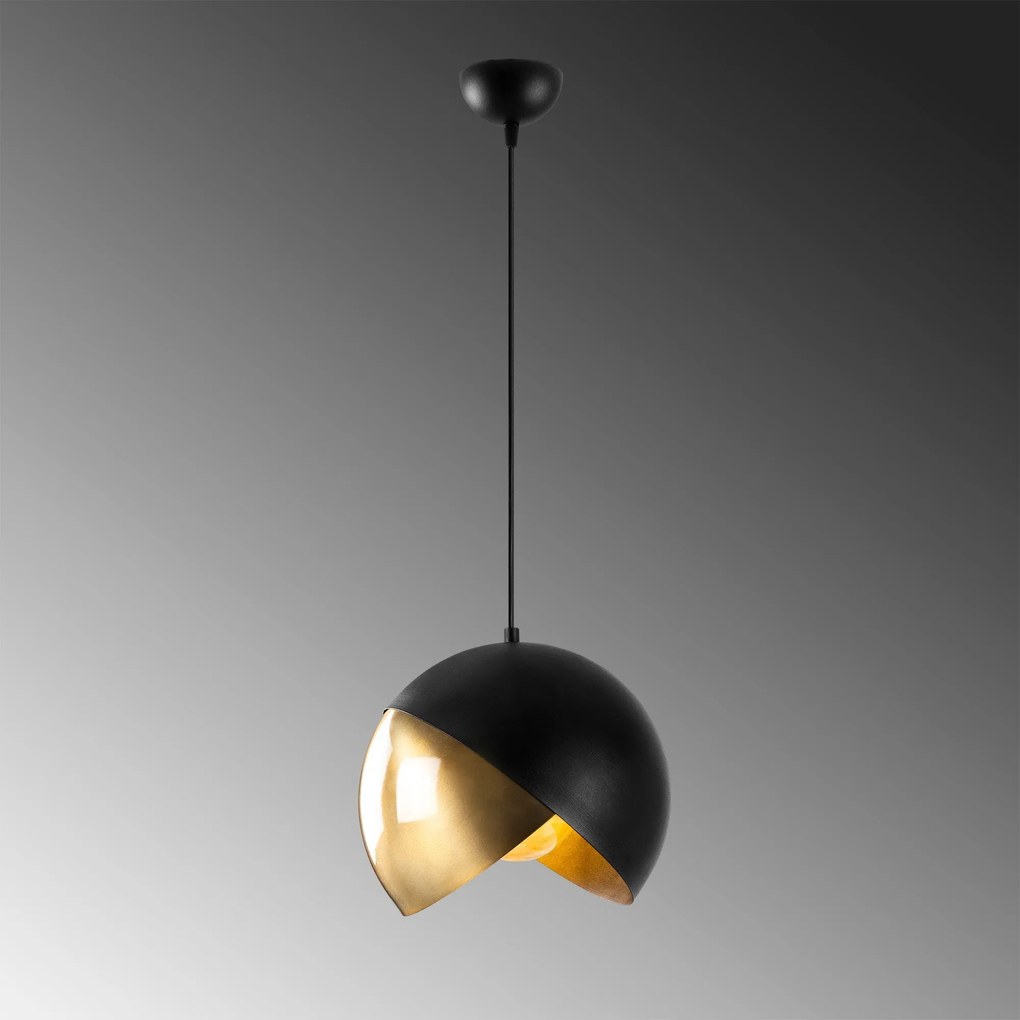 Candeeiro de Teto Pacman – Preto – 30 x 30 cm