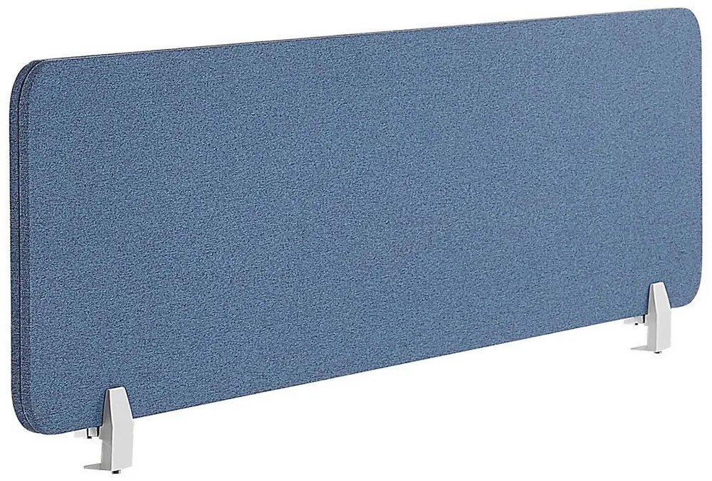 Painel divisor de secretária azul 160 x 40 cm WALLY Beliani