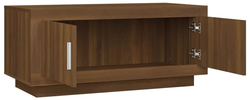 Mesa de centro 102x50x45 cm derivados madeira carvalho castanho