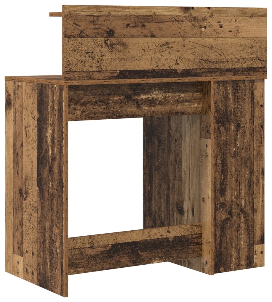 Mesa com Armazenamento Madeira Antiga 90x48x101.5 cm Madeira engenheir