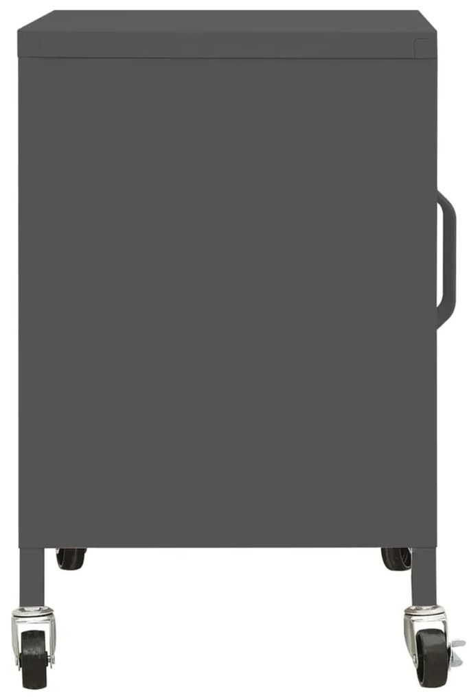 Armário de arrumação aço 60x35x56 cm antracite