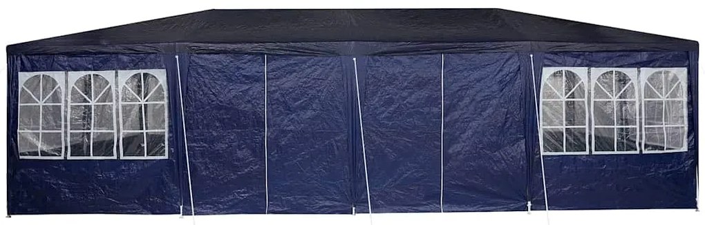 Tenda de Festa com 12 Lados Azuis 8x4 m PE