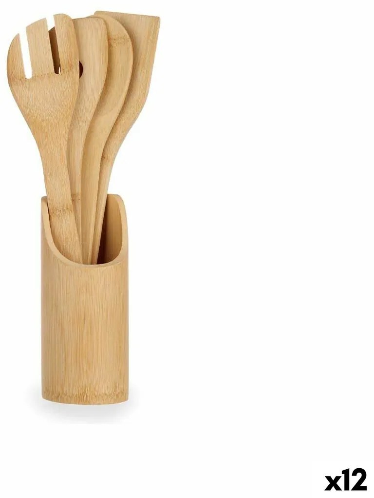 Conjunto de Utensílios de Cozinha Bambu (12 Unidades)