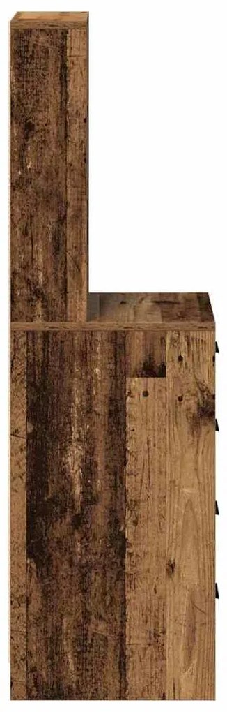 Highboard Madeira Velha 40x41x135 cm Madeira Engenharia