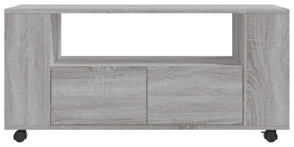 Móvel de TV 102x34,5x43 cm derivados de madeira cinzento sonoma