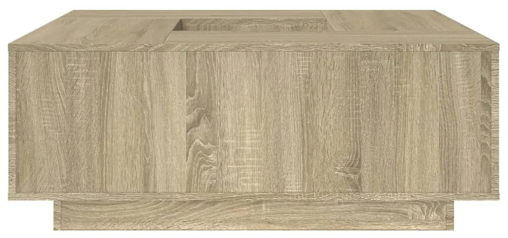 Mesa de centro 100x100x40 cm derivados madeira carvalho sonoma