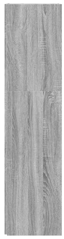 Armário canto 33x33x132 cm derivados madeira sonoma cinza