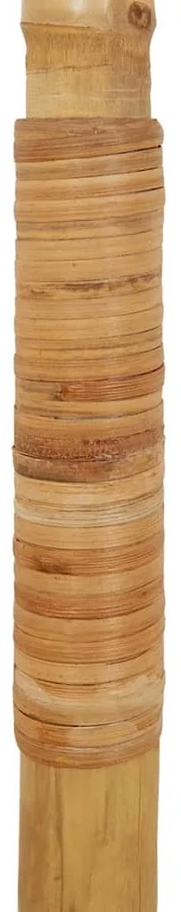 Guarda-chuva Tiki com dossel de folha de bananeira 240 cm Bambu