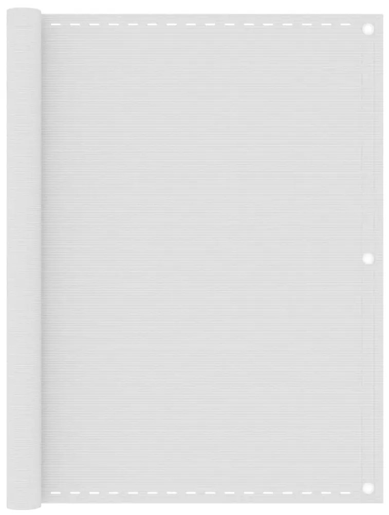 vidaXL Tela de varanda 120x500 cm PEAD branco